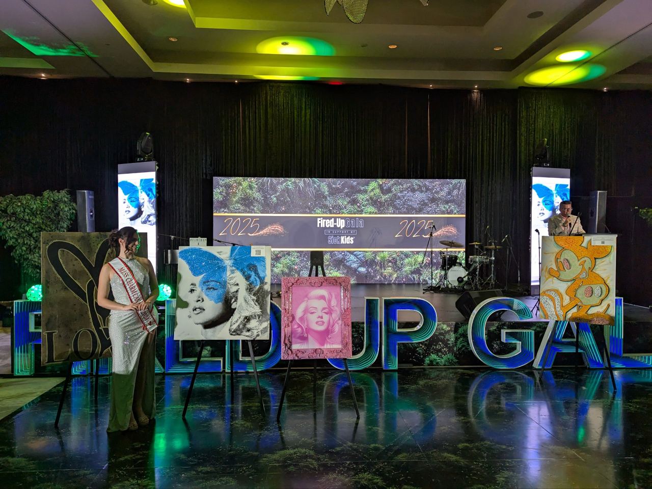 Corporate gala AV production with LED backdrop in a Toronto ballroom