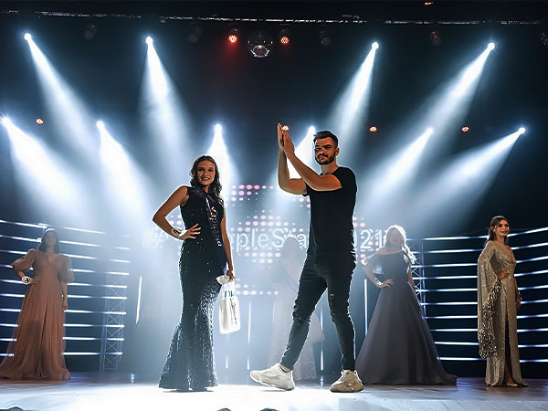 Fashion runway and performance lighting setup in Toronto