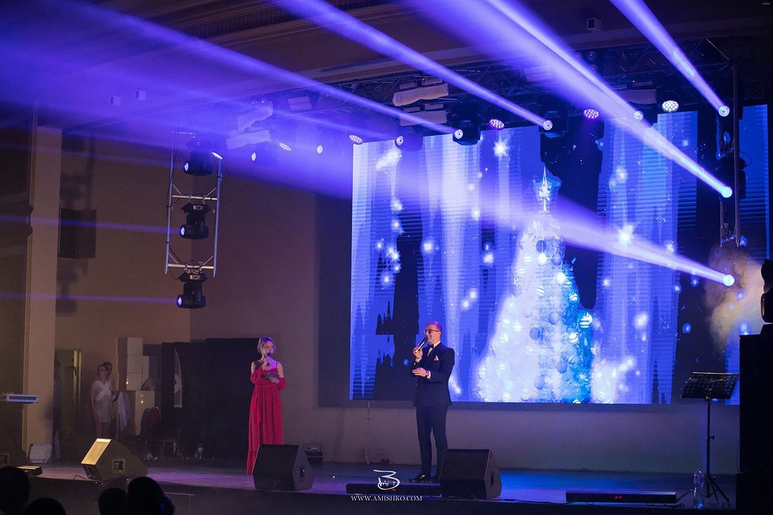 Stage with LED video wall