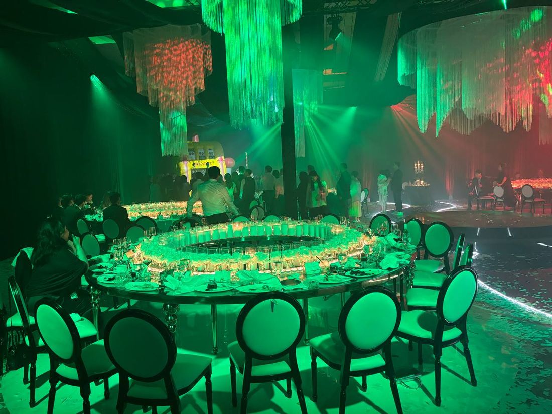 Wedding lighting final result